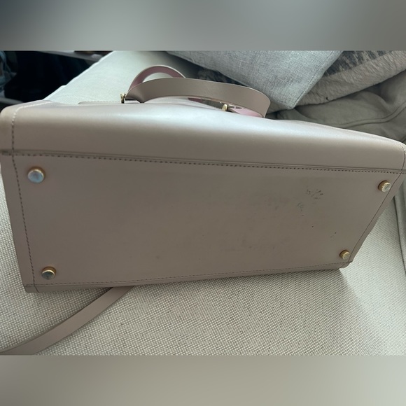 Kate Spade Arbour Hill Caley Almond & Pink Leather Handbag with Shoulder Strap - Picture 3 of 6
